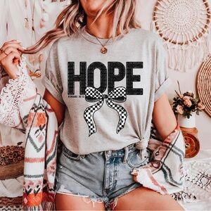 Gray HOPE Graphic Tee